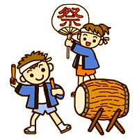 和太鼓教育研究所・イラスト 和太鼓教育研究所・イラスト